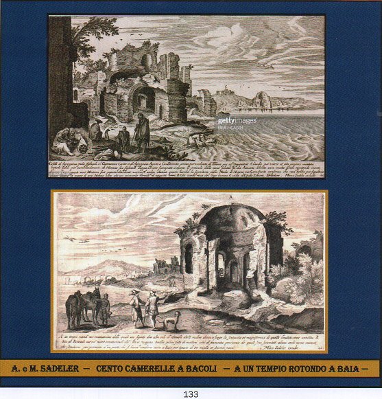 A e M SADELER - "VILLA DI AGRIPPINA A BACOLI!" - e "TEMPIO ROTONDO A BAIA" anno 1660    € 130