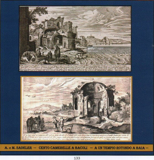 A e M SADELER - "VILLA DI AGRIPPINA A BACOLI!" - e "TEMPIO ROTONDO A BAIA" anno 1660    € 130
