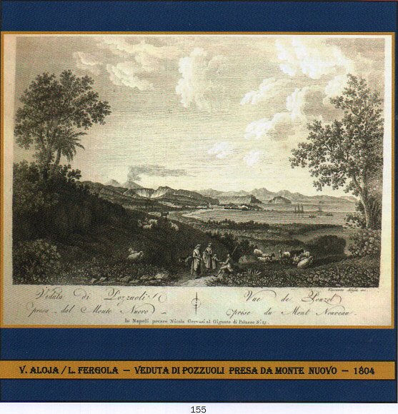 ALOJA - FERGOLA -"VEDUTA DI POZZUOILI PRESA DAL MONTE NUOVO"  anno 1804  - € 150