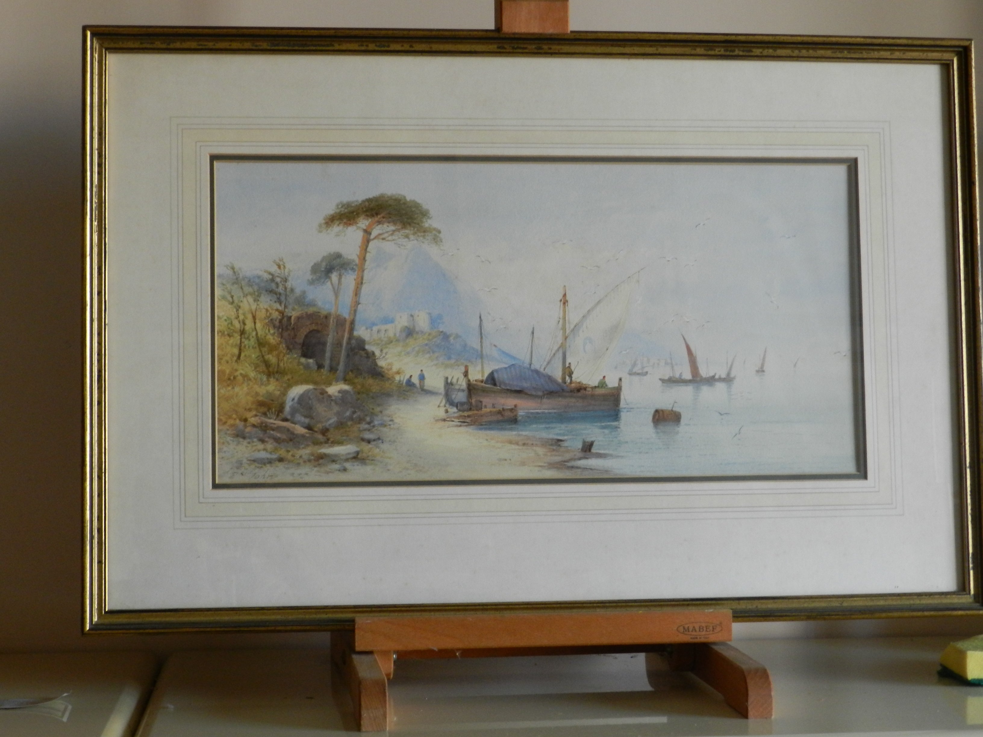 EDWIN ST. JOHN   .  1920   - VEDUTA DI BAIA c/o Pozzuoli
