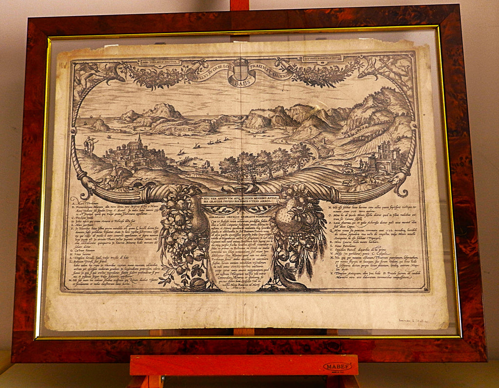 BRAUN & HOGENBERG -NULLUS IN ORBE LOCUS PRAELUCET BAIIS AMOENIS - anno  1572       Testi LATINO / LATINO  €  500