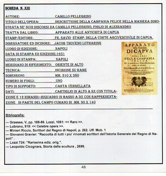 Camillo Pellegrino  ANNO 1651 : "DESCRITTIONE DELLA CAMPANIA FELICE -