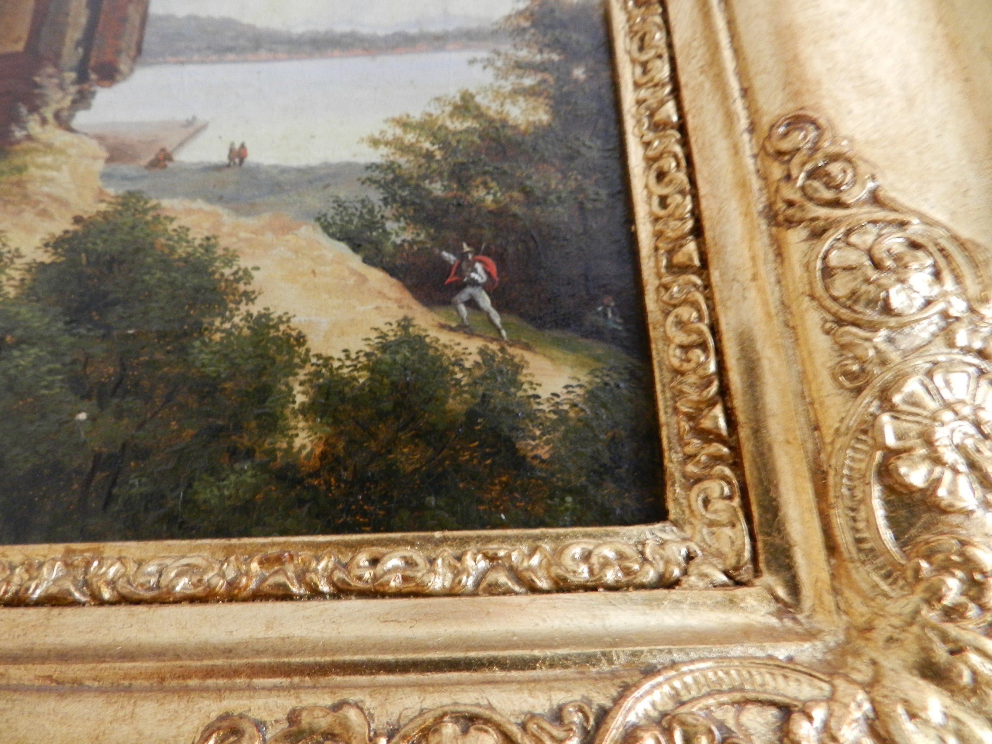 ARTISTA MONOGRAMMISTA AVF - "IL TEMPIO DI VENERE A BAIA"  sec. XIX  - anno 1868 -                                  €  3000