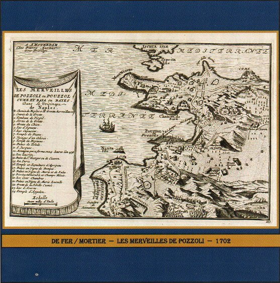 DE FER / MORTIER  . "LES MERVEILLES DE POZZUOLI" - anno  1695