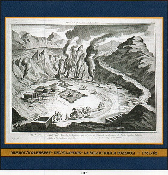 DIDEROT - D'ALAMNBERT - "LA SOLFATARA A POZZUOLI"    €  180 - anno 1751 -