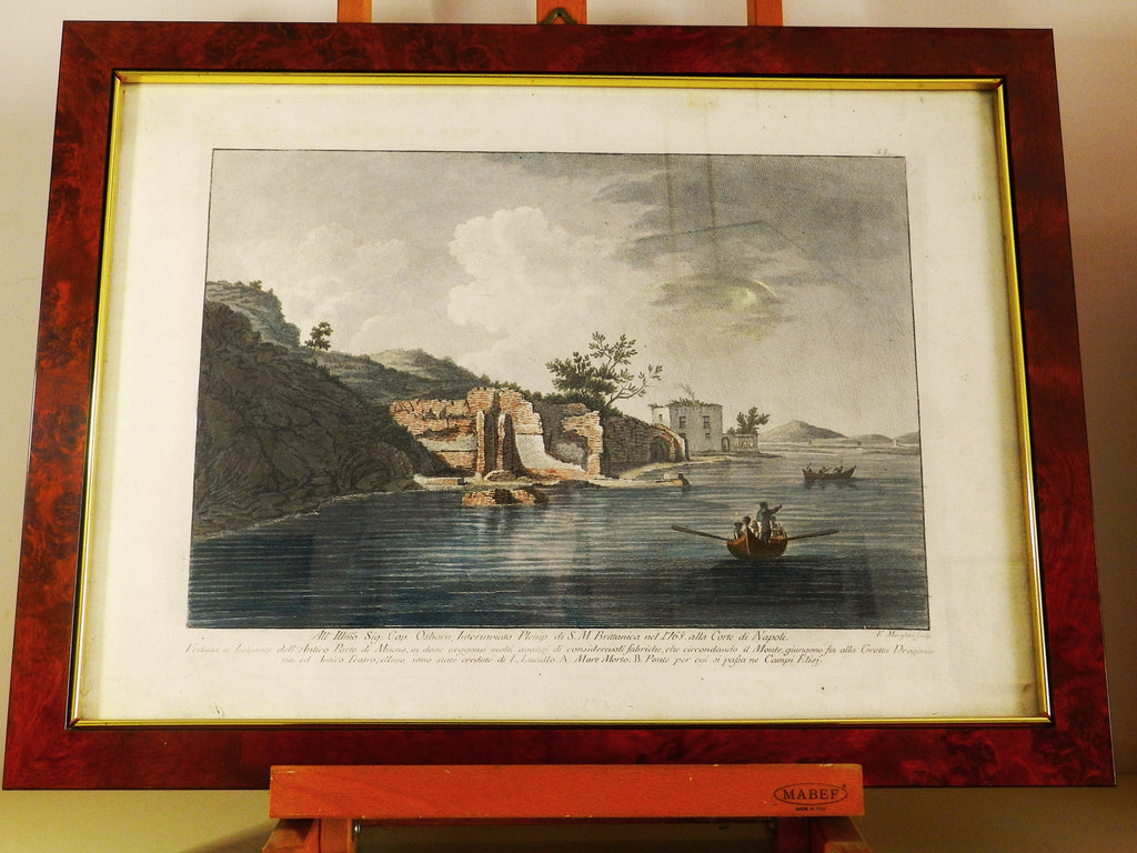 FILIPPO MORGHEN - "MISENO, PRESSO LA GROTTA DRAGONARIA" -  anno 1769  -      € 300
