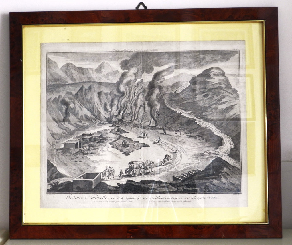 DIDEROT - D'ALAMNBERT - "LA SOLFATARA A POZZUOLI"    €  180 - anno 1751 -