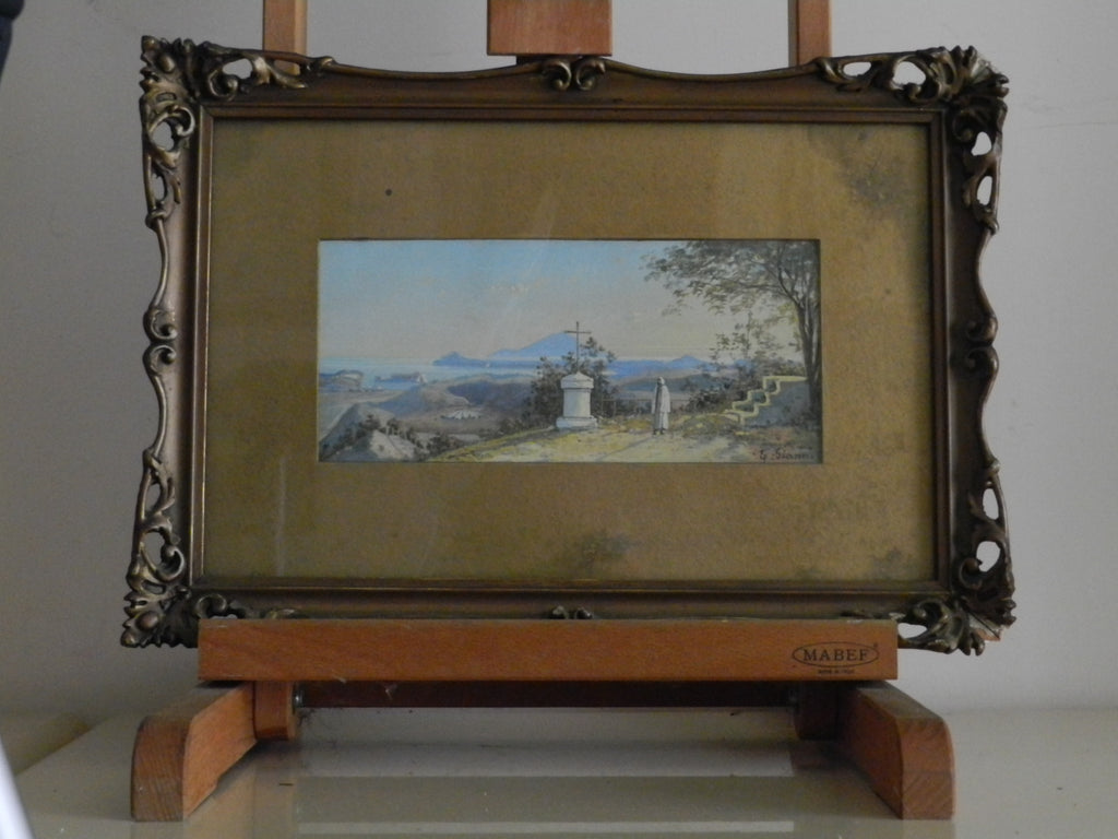 ETTORE GIANNI - ANNO  1900 - CONVENTO DEI CAMALDOLI A NAPOLI