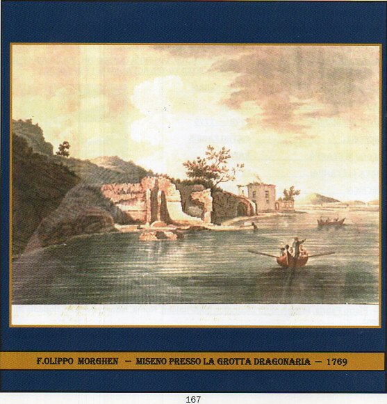FILIPPO MORGHEN - "MISENO, PRESSO LA GROTTA DRAGONARIA" -  anno 1769  -      € 300