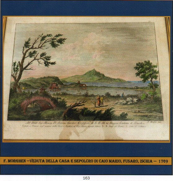 FILIPPO MORGHEN - "VEDUTA CASA E SEPOLCRO DI MARIO"  anno 1782   €  250