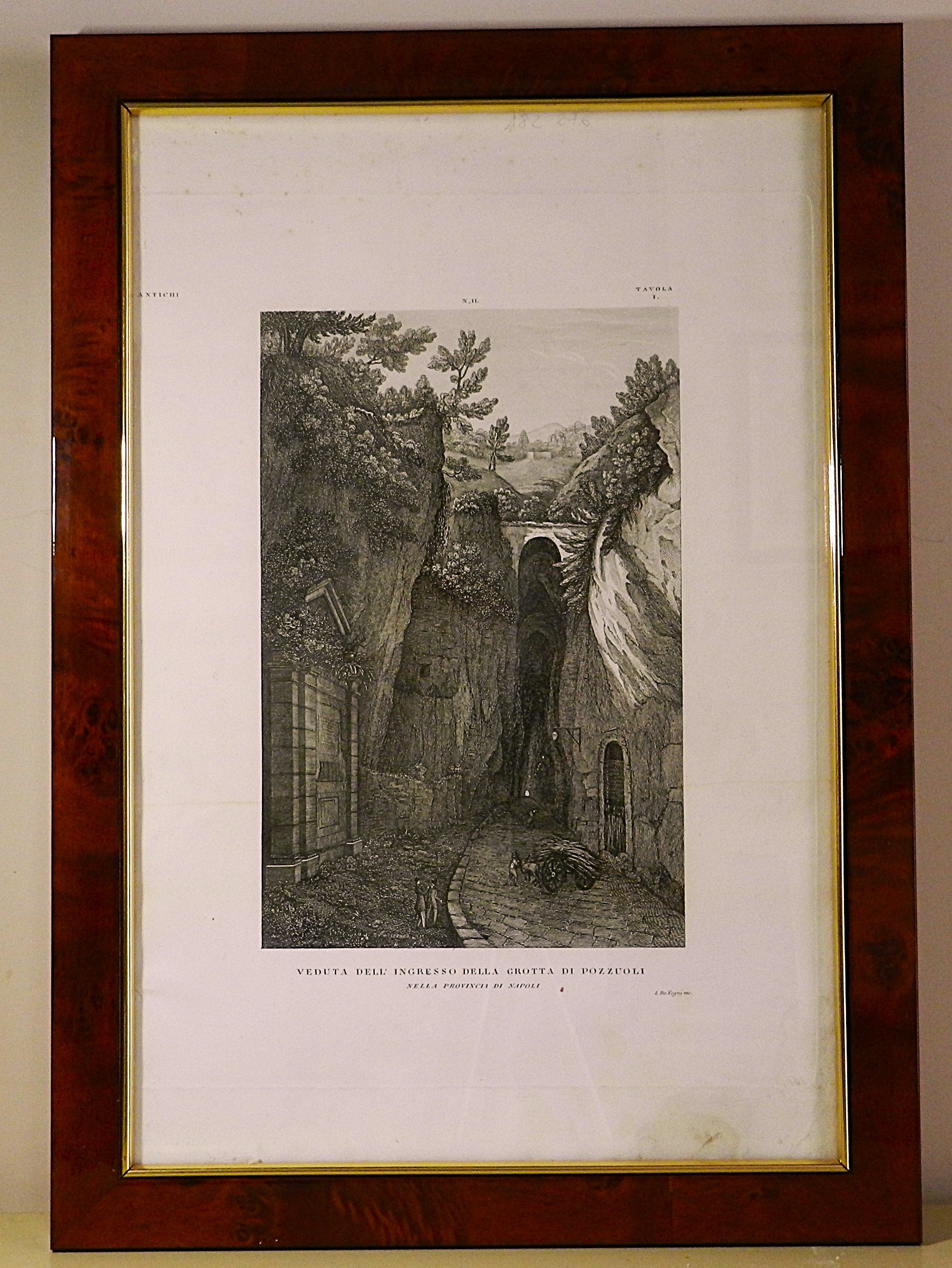 ZUCCAGNI ORLANDINI - "INGRESSO DELLA GROTTA DI POSILLIPO"  anno 1845 -€ 150