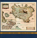 JODOCUS HONDIUS - ISCHIA ISOLA olim Aenaria - ELBA ISOLA, olim ILVA - ANNO 1640