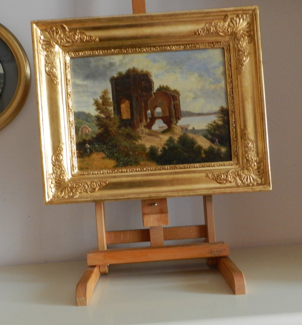 ARTISTA MONOGRAMMISTA AVF - "IL TEMPIO DI VENERE A BAIA"  sec. XIX  - anno 1868 -                                  €  3000