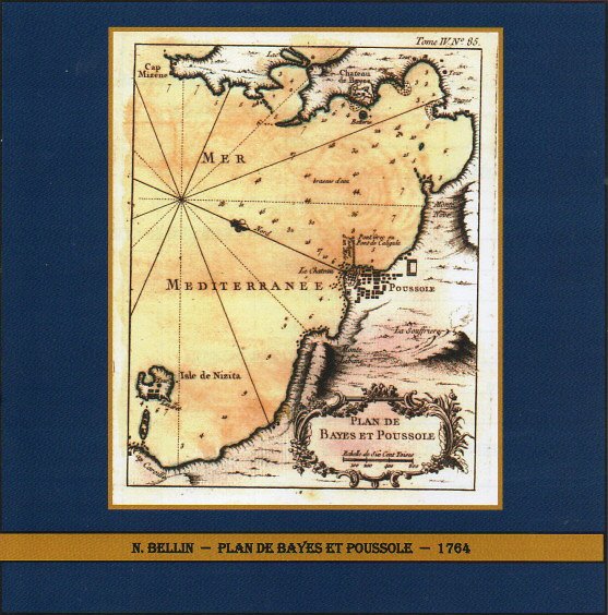 LACQUES NICOLAS BELLIN - PLAN DE BAYE ET DE POUSSOLE - ANNO  1764