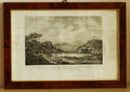 J. C. DE SAINT-NON - "LAC AVERNE, TEMPLE D'APOLLON, ENTREE' DE LA SIBILLE DE CUMES" - anno 1829 -  €  150
