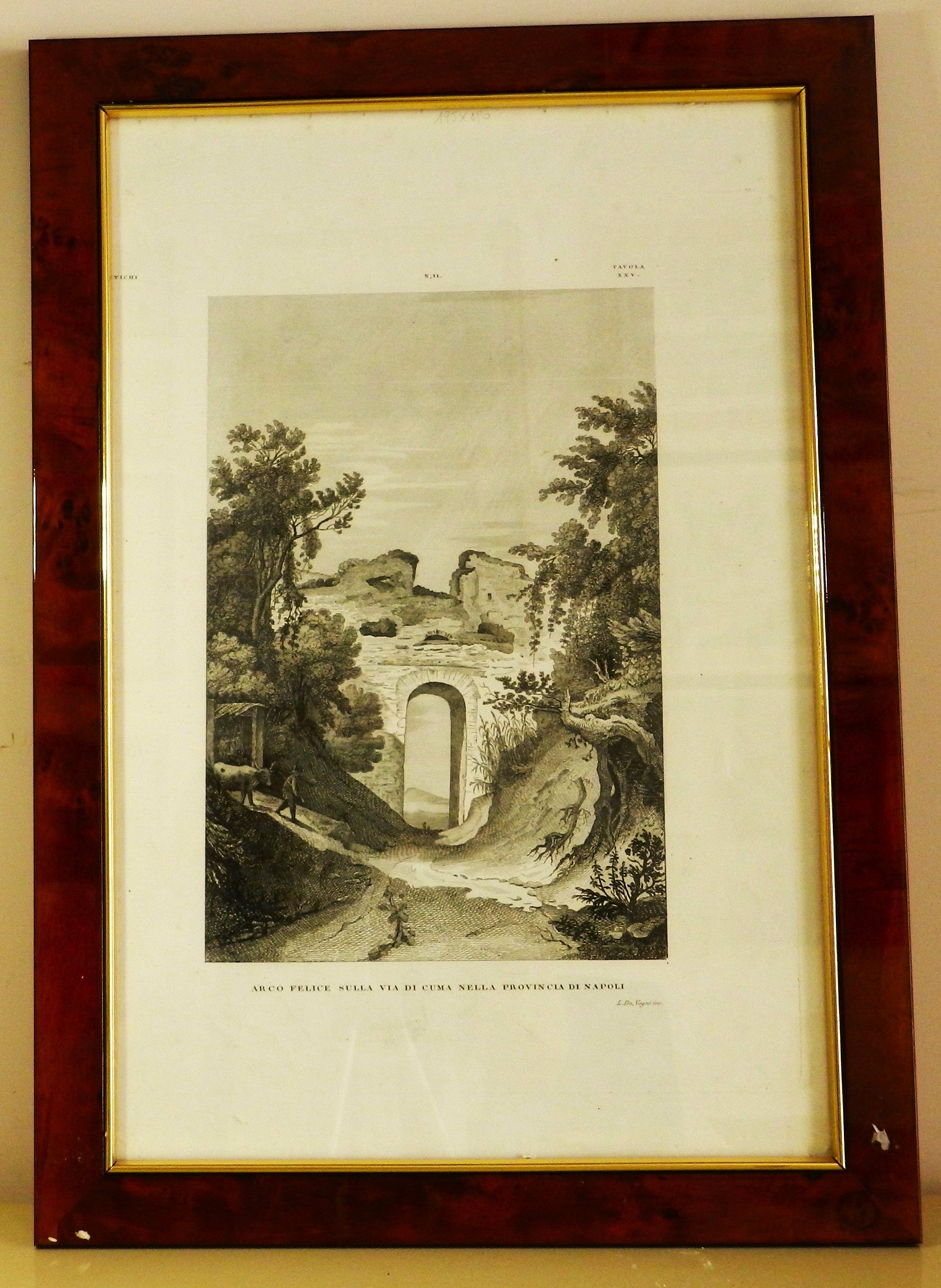 "ZUCCAGNI ORLANDINI" - "L'ARCO FELICE SULLA VIA PER CUMA"  anno 1845 €  150