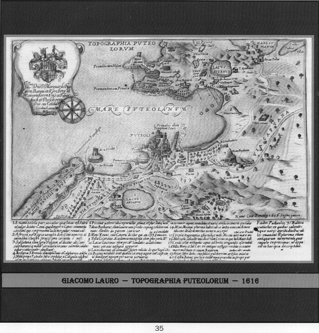 Giacomo LAURO : TOPOGRAPHIA  PUTEOLORUM   -- ANNO  1616