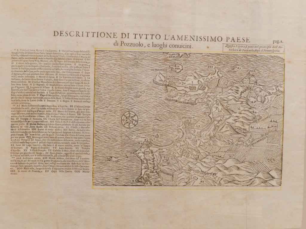 SCIPIONE  MAZZELLA  - ANNO  1595 - DESCRITTIONE DI TUTTO L'AMENISSIMO PAESE DI POZZUOLO E LUOGHI CONVICINI