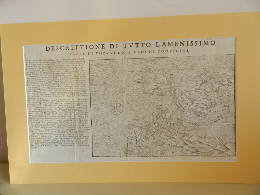 SCIPIONE  MAZZELLA  - ANNO  1595 - DESCRITTIONE DI TUTTO L'AMENISSIMO PAESE DI POZZUOLO E LUOGHI CONVICINI