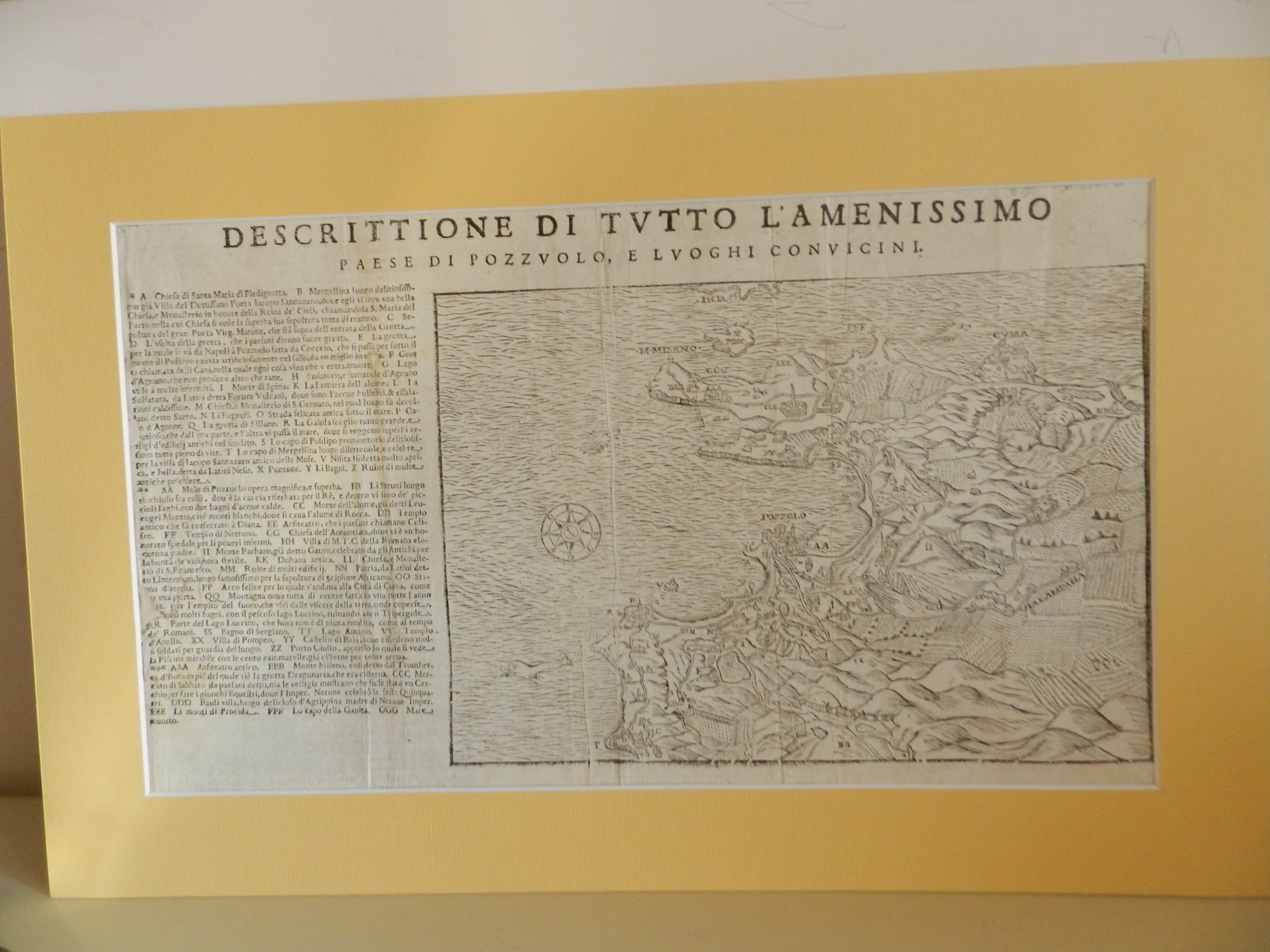 SCIPIONE  MAZZELLA  - ANNO  1595 - DESCRITTIONE DI TUTTO L'AMENISSIMO PAESE DI POZZUOLO E LUOGHI CONVICINI