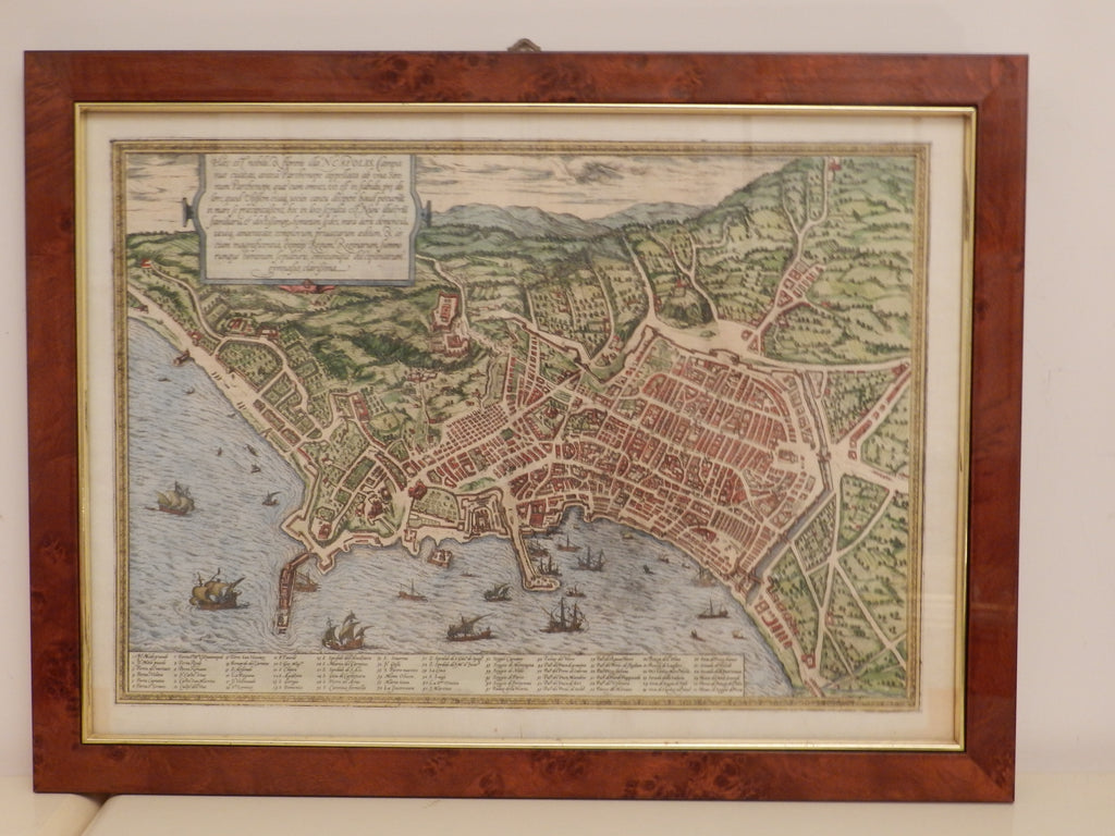 BRAUN & HOGENBERG - HOEFNAGEL:  "HAEC EST NOBILIS ET FLORENS ILLA NEAPOLIS" ANNO 1575