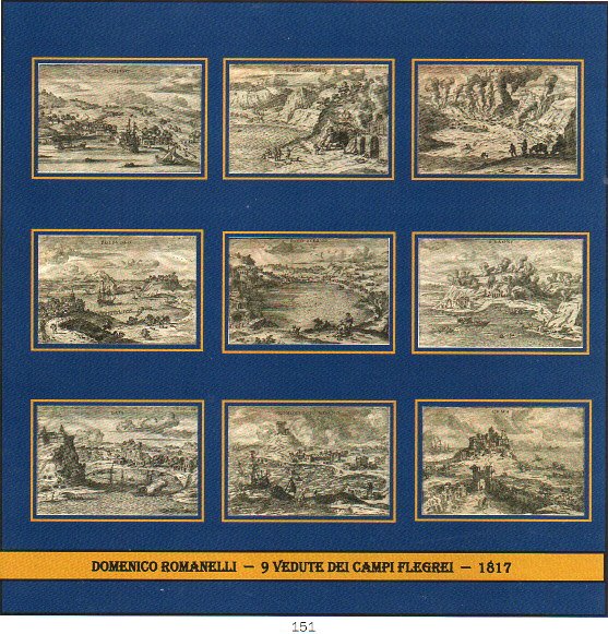 DOMENICO ROMANELLI - "NOVE VEDUTE DEI CAMPI FLEGREI" -  anno 1817  - € 400