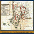 M. E. SCOTTI - CARTA COROGRAFICA DI MISENO E CUMA - ANNO  1775