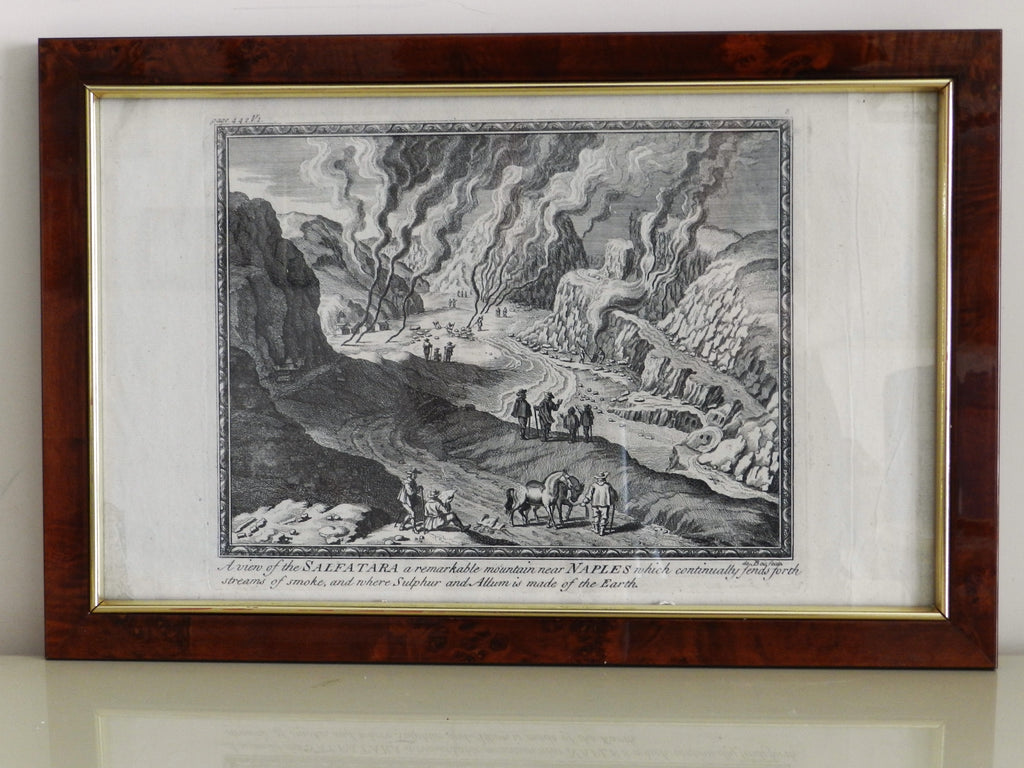 C. DE BOIS:"A WIEW OF THE SOLPHATARA" -  anno 1750