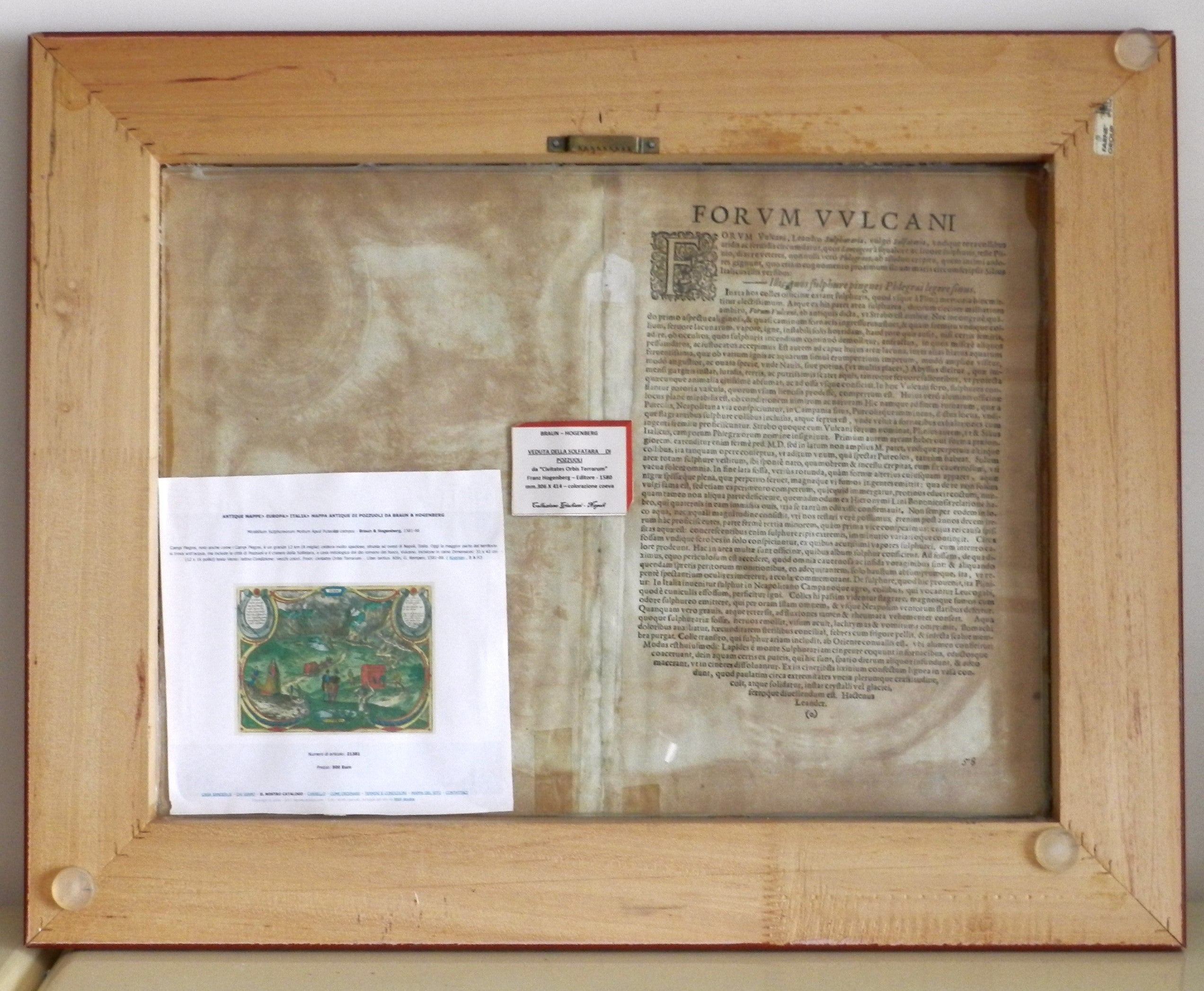 BRAUN & HOGENBERG - DUM EXTENDAR" - anno 1575 - Testi: LATINO / FRANCESE     €  700