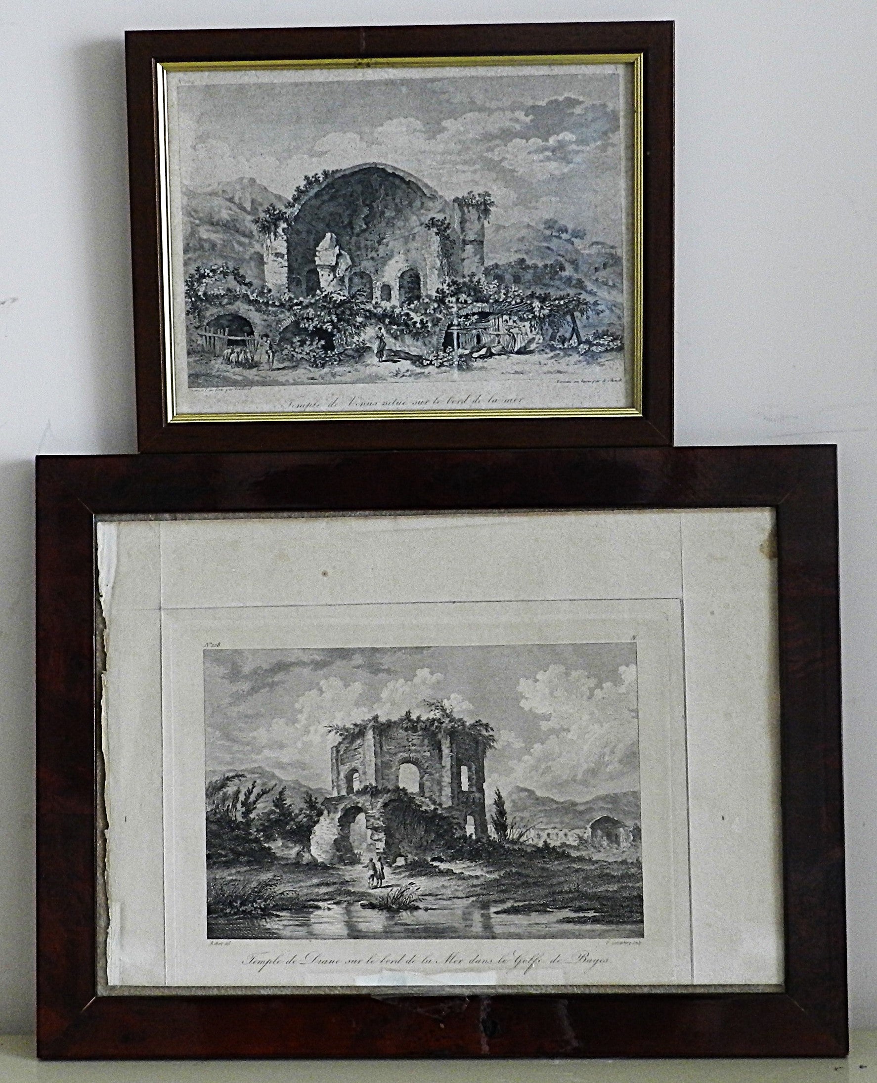 A. E M. SADELER - "TEMPIO DI VENERE E TEMPIO DI DIANA" anno  1829  - €  120