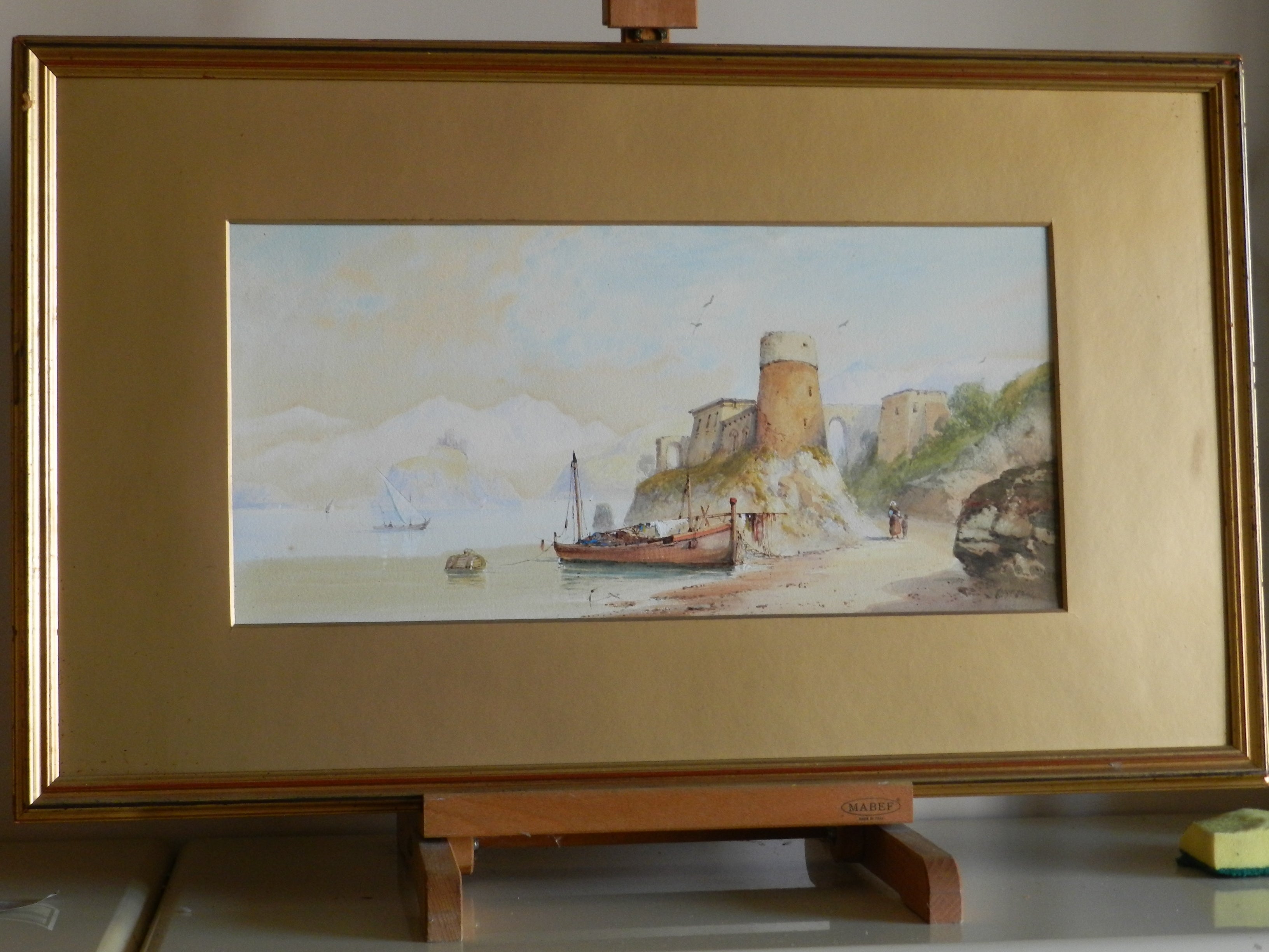 EDWIN ST. JOHN  -1900 - ISCHIA,  IL TORRIONE A FORIO -