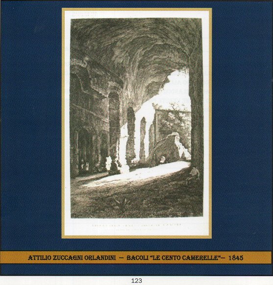 ZUCCAGNI ORLANDINI -"LE CENTO CAMERELLE A BACOLI"  anno 1845 -   €  150
