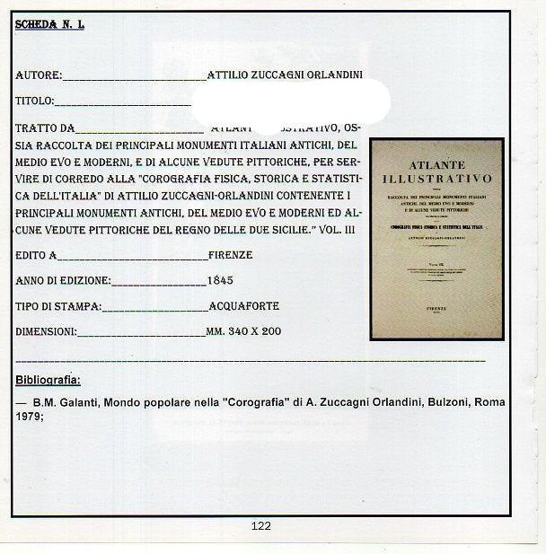 ZUCCAGNI ORLANDINI - "AVANZI DEL TEMPIO DI VENERE A BAIA" anno 1845 - €  150