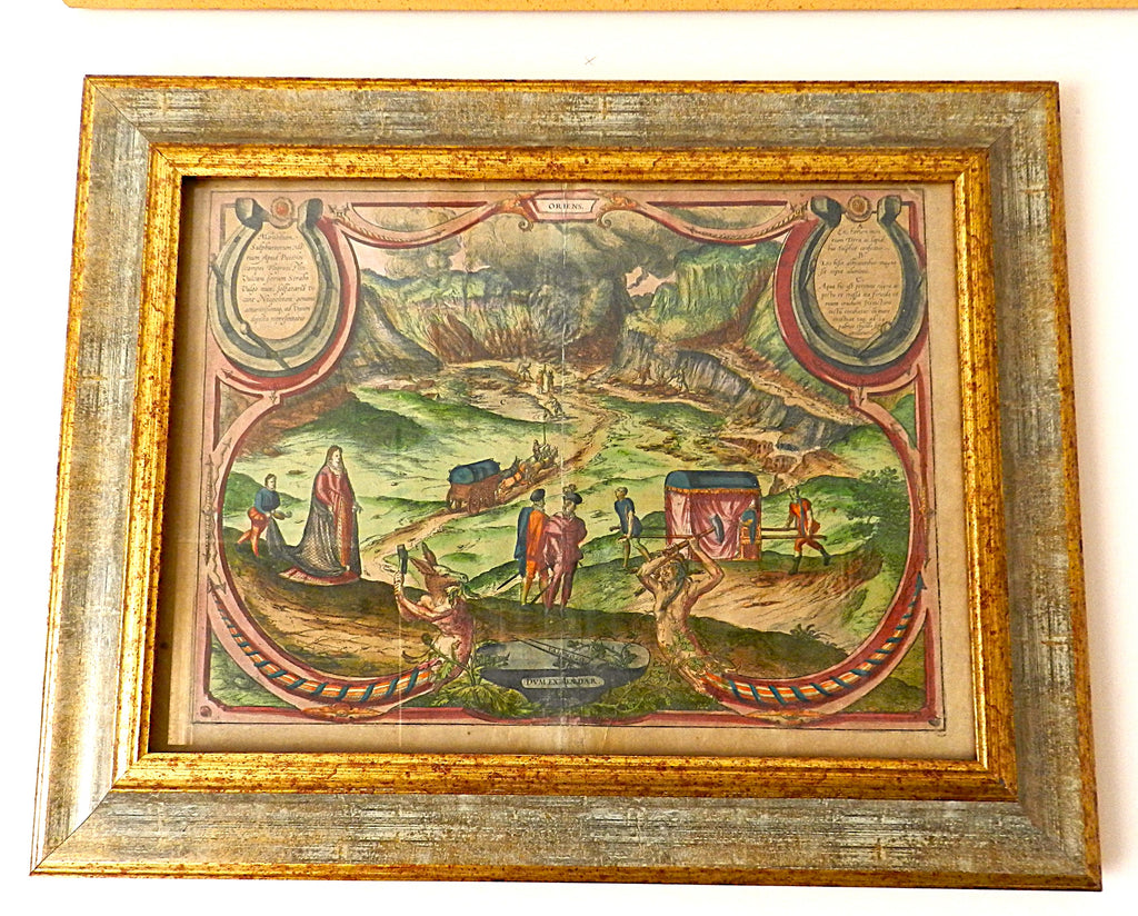 BRAUN & HOGENBERG - DUM EXTENDAR" - anno 1575 - Testi: LATINO / FRANCESE     €  700