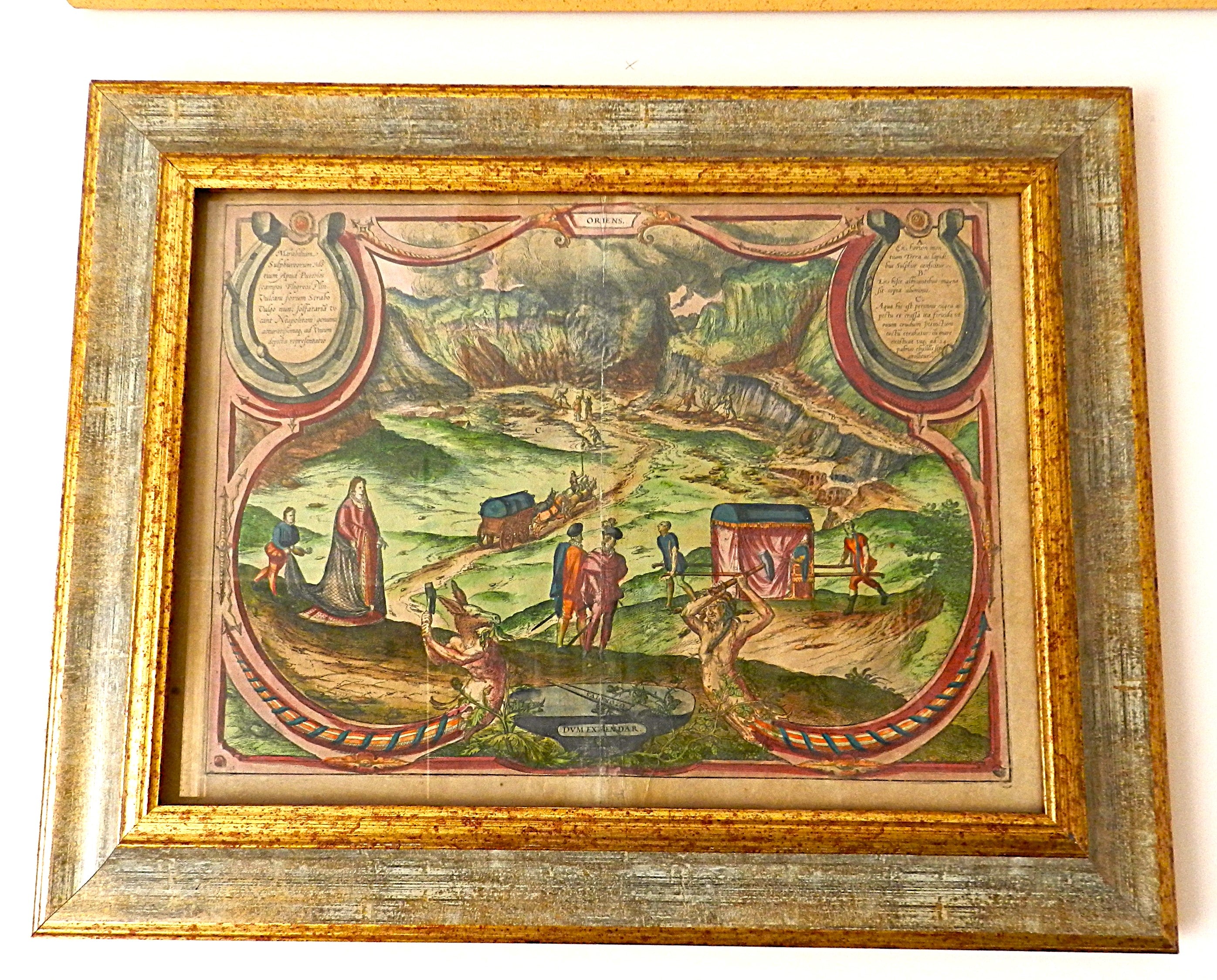BRAUN & HOGENBERG - DUM EXTENDAR" - anno 1575 - Testi: LATINO / FRANCESE     €  700