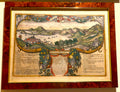 BRAUN & HOGENBERG - NULLUS IN ORBE LOCUS PRAELUCET BAIIS AMOENIS - ANNO 1580 Testi: LATINO / TEDESCO  €   1200