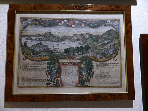 BRAUN & HOGENBERG - NULLUS IN ORBE LOCUS PRAELUCET BAIIS AMOENIS -  ANNO 1575 Testi:  LATINO / FRANCESE   €   1200