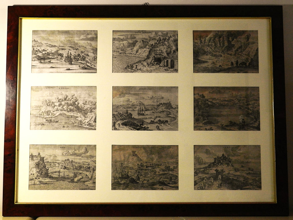 DOMENICO ROMANELLI - "NOVE VEDUTE DEI CAMPI FLEGREI" -  anno 1817  - € 400