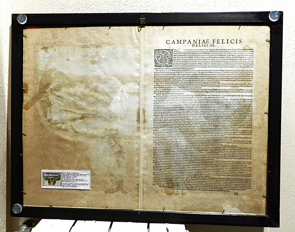 BRAUN & HOGENBERG - NULLUS IN ORBE LOCUS PRAELUCET BAIIS AMOENIS - ANNO 1580 Testi: LATINO / TEDESCO  €   1200