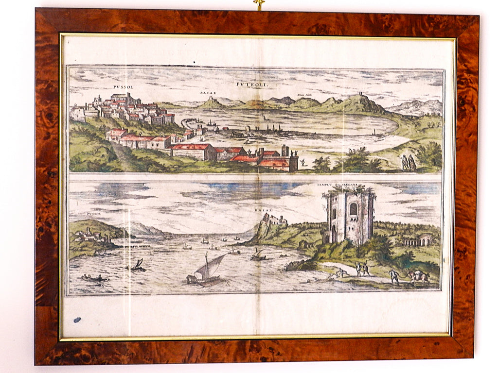 BRAUN & HOGENBERG - "PUTEOLI ET BAIAE - anno 1572 - Testi: LATINO / LATINO     €  550