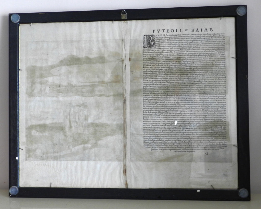 BRAUN & HOGENBERG - "PUTEOLI ET BAIAE - anno 1572 - Testi: LATINO / LATINO     €  550