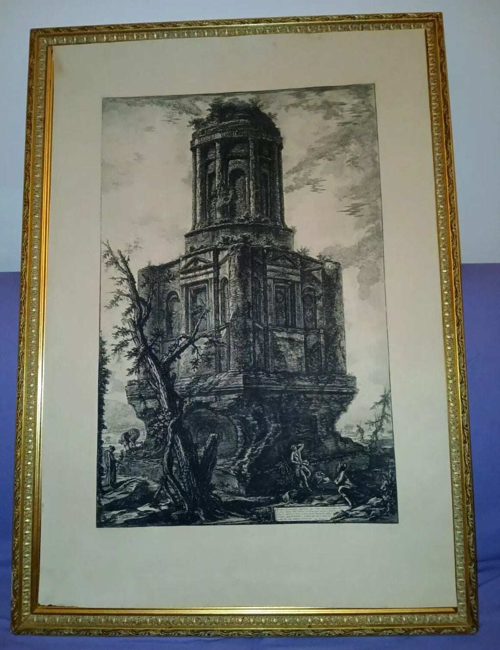 PIRANESI GIOVAN BATTISTA:  -  Avanzi di un antico sepolcro, oggi detto "La Conocchia", de poco lungi dalla Porta di Capua ANNO 1756